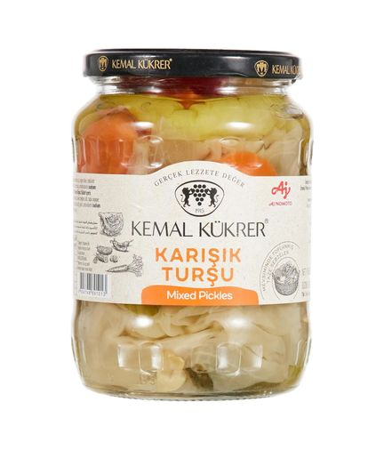 Anda 57855210121366080184975 Karışık Turşu Cam Kavanoz 680 Gr 12 Izgara