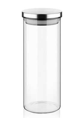 Anda 57855210125936580184975 1000Ml Vakumlu Metal Kapaklı Borosilikat Cam Kavanoz 8.5Cm 20Cm 1 Adet 7009