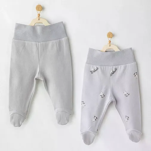 Andywawa AC26034 Keep Smiling 2'li Pantolon Grey