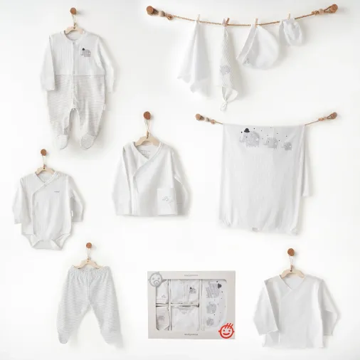 Andywawa AC26581 Hello Elephant 10lu Hastane Çıkışı White