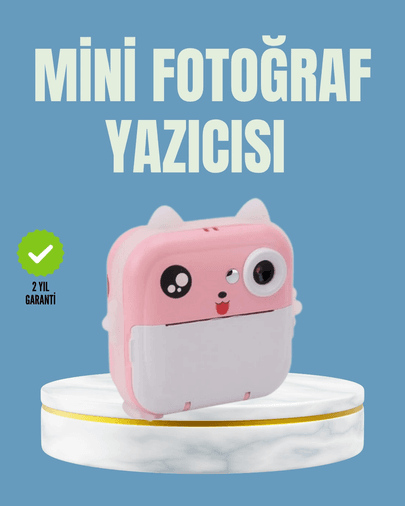 Anında Baskı Ve Yüksek Çözünürlüklü Çift Lensli Fotoğraf Makinesi