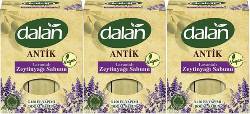 Antik Defneli Zeytinyağı Sabunu 900GR Lavantalı (3 Lü Set)
