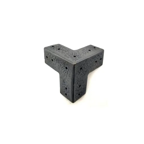 Antika Tarz Dekoratif Pirinç Köşe Gönye - 68x68 Mm, Oksit