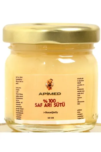 APİMED APMDS102 Saf Ari Sütü (40 Gr) – Doğal, Taze Ve Soğuk Zincirli Gönderim | Enerji Ve Bağışıklık Desteği