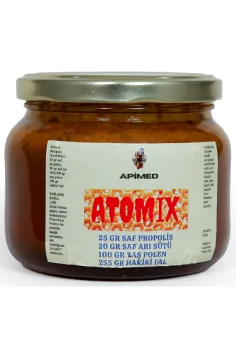 APİMED Apmdsc Şifa Kuvvet Karışımı Atomix 400 G | Arı Sütü, Propolis, Yaş Polen Ve Bal