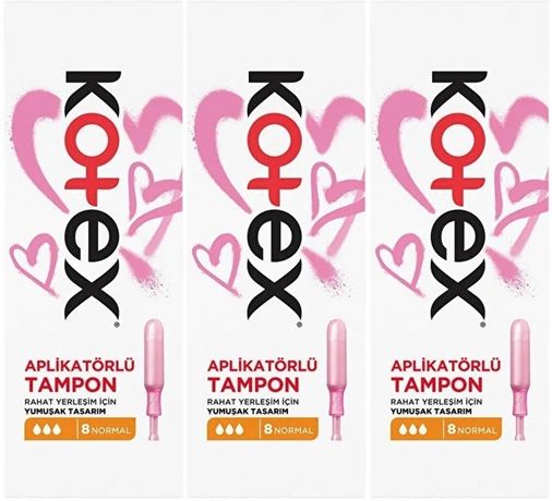 Aplikatörlü Tampon Normal 24 Lü Set (3PK*8)