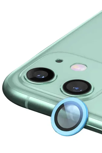 Apple iPhone 12 Raze Metal Kamera Lens - Mavi