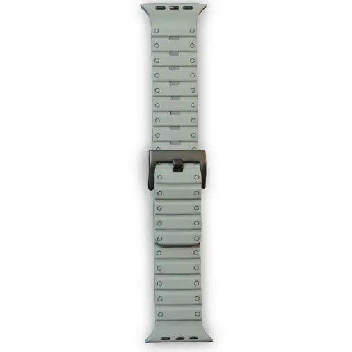 Apple Watch 42mm Magnus Mıknatıslı Silikon Kordon (saat Değildir) - Gri