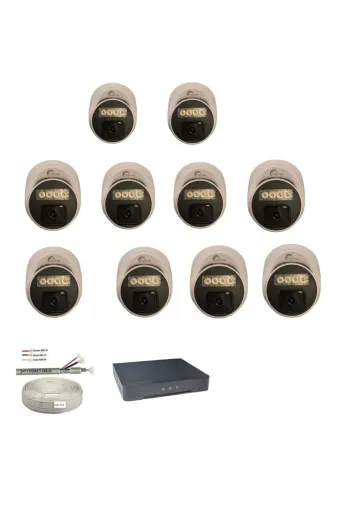 APROX BZM 12345 10 Lu 2 Mp Ahd Sesli Warmled Kamera Seti