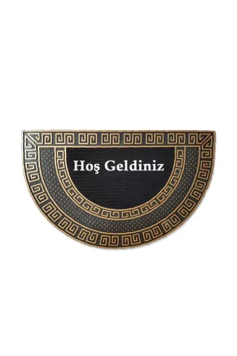 Arım Ay Modeli Welcome Yazlı Kapı Önü Paspası Gümüş Rengi Evimize Hoş Geldiniz Yazalı