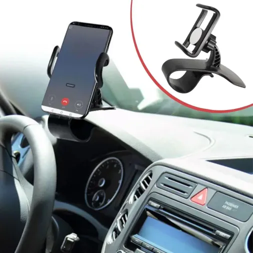 Araç İçi Konsola Takılan Döner Başlıklı Telefon Kıskacı Telefon Tutucu (4745)