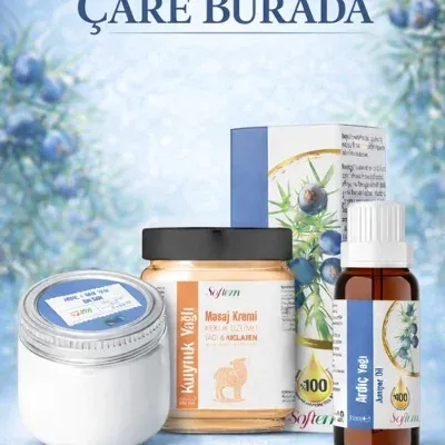 Ardıç Yağı 20 Ml + Ardıç & Emu Yağı Balsam 50 Ml + Kuyruk Yağlı & Kolajenli Masaj Kremi 200 Ml