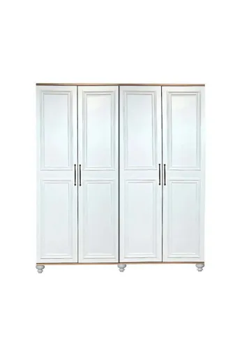 arionkids ARIONDLP90 Sicilya Dolap 4 Kapaklı-Çekmeceli | %100 Mdf | Rehau Kapaklı | Çekmeceli | Ağaç Ayaklı