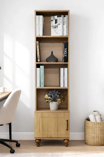 arionkids ARIONKIDSKMDN014 Alin Wood Komodin Ve Kitaplık Set | %100 Mdf Kalitesi | Rehau Kaplama Kapaklar | Ağaç Ayaklı