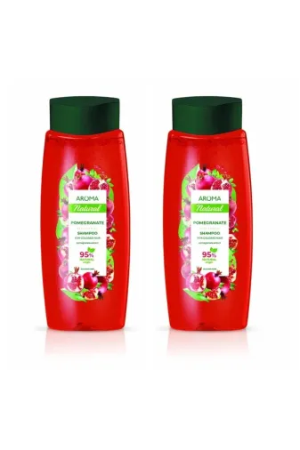 AROMA NATURAL 307 Boyalı Saçlar Için Şampuan Nar Özlü 2 X 400 Ml