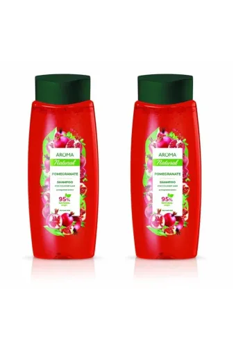 AROMA NATURAL 9610 Şampuan Pomegranate % 95 Bitkisel 2 X 400 Ml