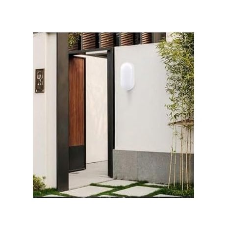 ART 57855210124139880184975 Balkon Lambası Teras Lambası 15W Beyaz Duvar Lambası Beyaz Işık Banyo Lambası Tavan Lambası Beyaz Abanoz