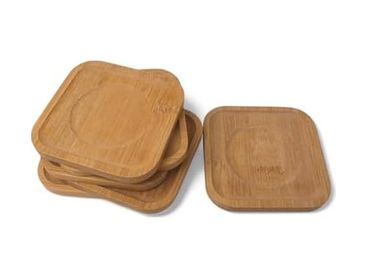 ART 57855210124616080184975 Bambu Kare Çay Tabağı Bardak Altlığı 6&apos Lı Set Dekoratif Ve Doğal Bambu Altlık Şık Ve Dayanıklı Tasarım 10Cm X 10Cm 1