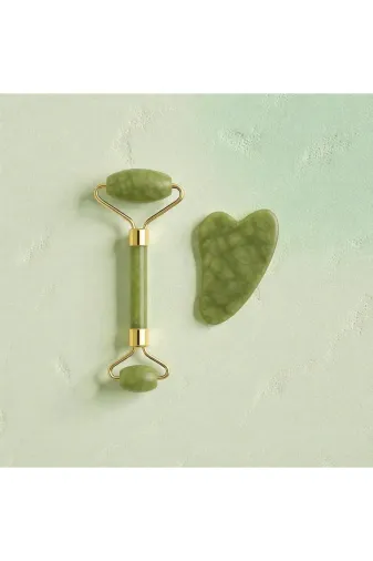 ART LİFE DOĞALTAŞ Natural Stones 5648484654849864 Yeşim %100 Doğal Taş Masaj Aleti Ve Kalp Gua Sha Yüz Bakım Taşı