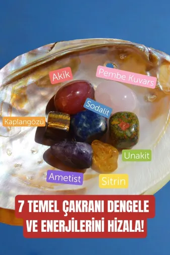 ART LİFE DOĞALTAŞ Natural Stones ART LİFE DOĞALTAŞ Natural Stones 300483 Çakra Doğal Taş Tumble Seti (Akik, Pembe Kuvars, Ametist, Sitrin, Kaplangözü, Unakit, Sodalit)