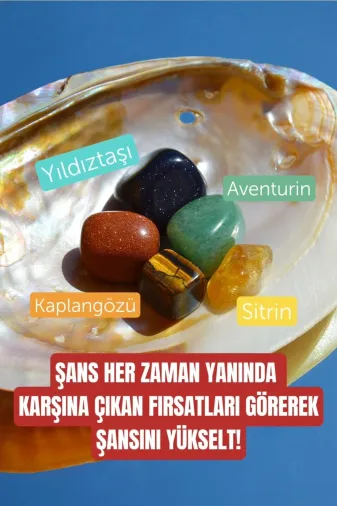 ART LİFE DOĞALTAŞ Natural Stones ART LİFE DOĞALTAŞ Natural Stones 300479 Şans Bolluk Bereket Para Fırsat Doğal Taş Tumble Seti (Sitrin, Yıldıztaşı, Aventurin, Kaplangözü)