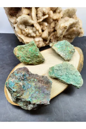 ART LİFE DOĞALTAŞ Natural Stones ART LİFE DOĞALTAŞ Natural Stones 300327 Küçük Krizokol Ham Doğal Taş Kaya Sertifikalı