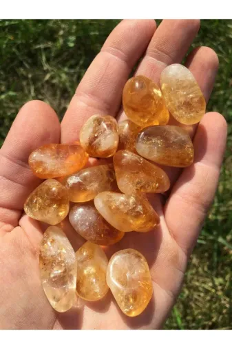 ART LİFE DOĞALTAŞ Natural Stones ART LİFE DOĞALTAŞ Natural Stones 300478 Sitrin Tımbıl Büyük Boy 2-3 Cm Bolluk Bereket Taşı