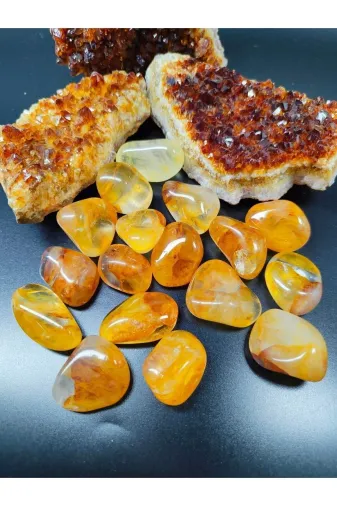 ART LİFE DOĞALTAŞ Natural Stones ART LİFE DOĞALTAŞ Natural Stones 300307 Sitrin Doğal Taş Tımbıl (Sertifikalı) (1 Adet)