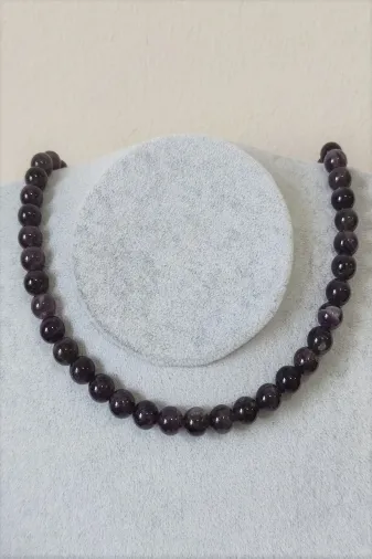 ART LİFE DOĞALTAŞ Natural Stones artlıfe900542 Sertifikalı 8 Mm Güneş Taşı Doğaltaş Kolye