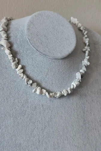 ART LİFE DOĞALTAŞ Natural Stones artlıfe900601 Sertifikalı Sodalit Kırıktaş Doğaltaş Kolye