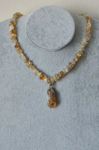 ART LİFE DOĞALTAŞ Natural Stones artlıfe900602 Sertifikalı Lapis Lazuli Kırıktaş Doğaltaş Kolye