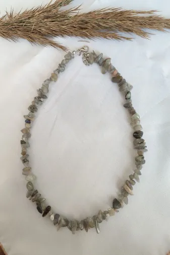 ART LİFE DOĞALTAŞ Natural Stones artlıfe900613 Sertifikalı Akuamarin Kırıktaş Doğaltaş Kolye