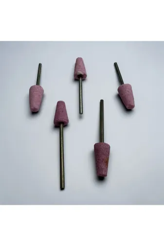 Arteks Teknik Maarten Mandrenli Taşlama Ucu Seti – Mikromotor Uyumlu Konik Zımpara Taşı (5 Adet)