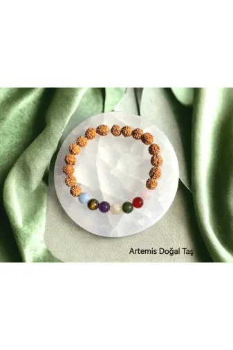ARTEMİS RDRC230054 Rudraksha Çakra Doğal Taş Bileklik