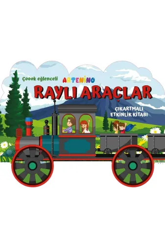 Artenino 9786256056022 Şekilli Araçlar - Rayli Araçlar - Çikartmali Aktivite Kitabi
