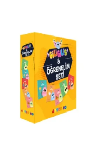 Artenino ARTN-1819 2 Yaş Çocuklar Için Eğitici Giligilis Ile Öğrenelim Seti - Eğitici Mini Karton Kitap