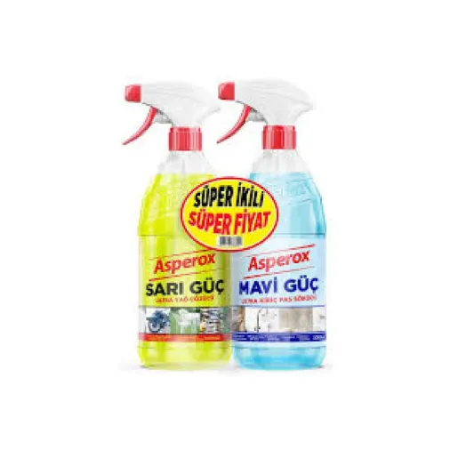 ASPEROX 1+1 LT SARI GÜÇ+MAVİ GÜÇ SPREY SHRİNK
