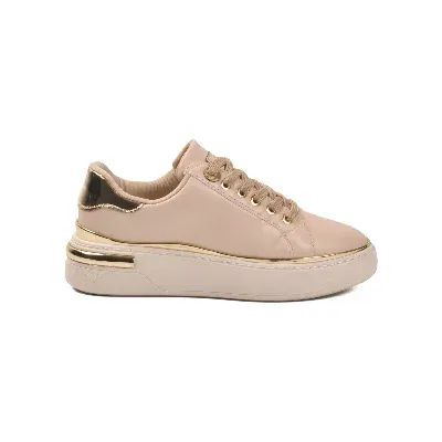 Aspor Bej Bağcıklı Kadın Sneaker