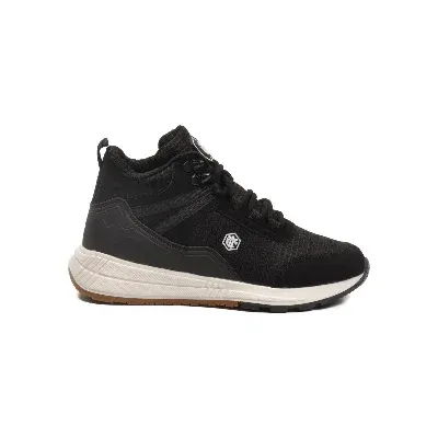 Aspor Siyah Beyaz Bağcıklı Unisex Sneaker Bot