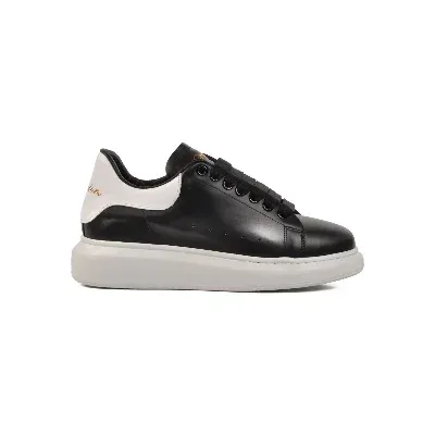Aspor Siyah Beyaz Hakiki Deri Erkek Sneaker Premium
