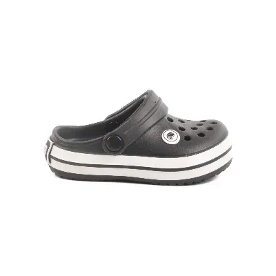 Aspor Siyah Eva Unisex Çocuk Sabo Terlik