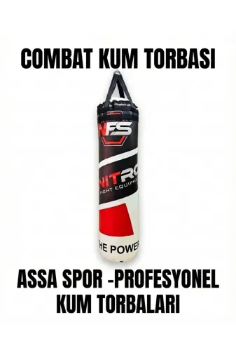 assa spor BOKS-180-COMBAT Boks-180 Combat Kum Torbasi 180X40 Cm Boks Ekipmanı Profesyonel