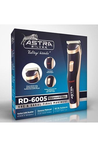 Astra Silver Rd-6005 Pofesyonel Saç Sakal Tıraş Makinesi