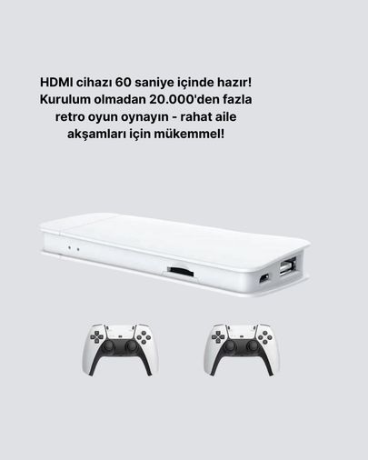 ASTRALTECH 102906083 3D Ve 4K Görüntü Kaliteli Çok Oyunculu Retro Oyun Konsolu