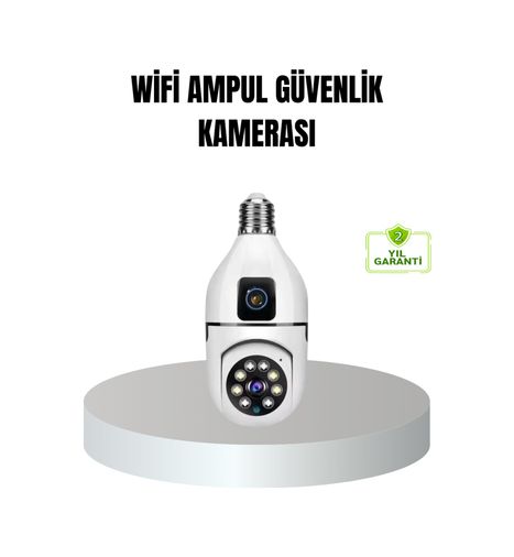 ASTRALTECH 111197258 Wifi Ampul Güvenlik Kamerası 1080P Full Hd Gece Görüşlü Ve Hareket Algılamalı