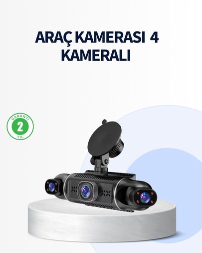 ASTRALTECH 114325431 4 Kameralı Araç İçi Kamera 1080P Gps Takip Wifi Gece Görüşlü