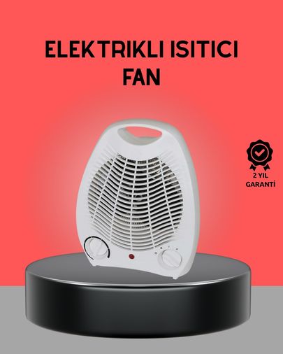 ASTRALTECH 114372819 Mini Elektrikli Isıtıcı 2000W - Termostatlı Fanlı Isıtma, Taşınabilir Tasarım