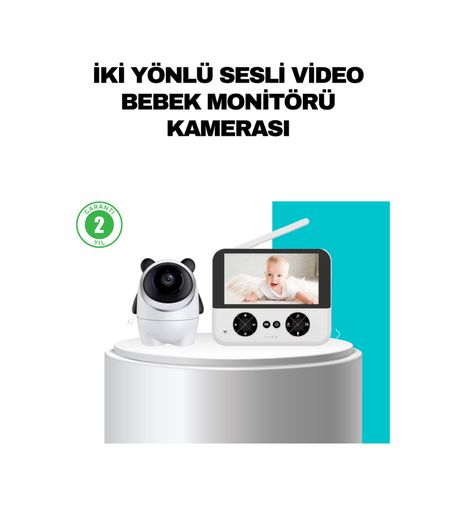 ASTRALTECH 116722294 720P Bebek Kamerası Uzaktan Kontrollü Gece Görüşlü Monitör