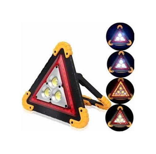 ASTRALTECH 98454990 Reflektör Işıklı Ikaz Lambası Şarjlı Çok Fonksiyonlu Işıklı Üçgen Reflektör