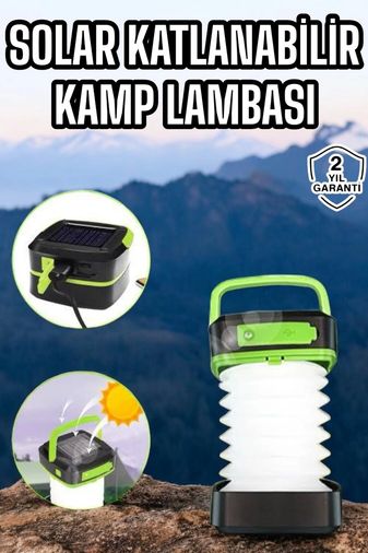 ASTRALTECH TRİTHLTUCZHS71LAMBA2-BLNCCC Güneş Enerjili Led Lamba Kamp Lambası Katlanabilir Lamba Usb Şarjlı Çok Renkli